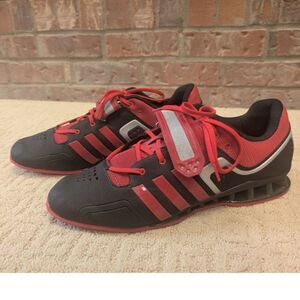 Adidas Adipower Torsion Weightlifting Shoe Mens Size 16 Black Red